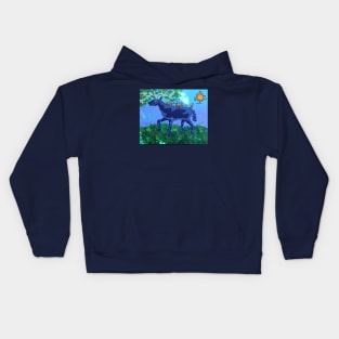 Blue Deer Village Kids Hoodie